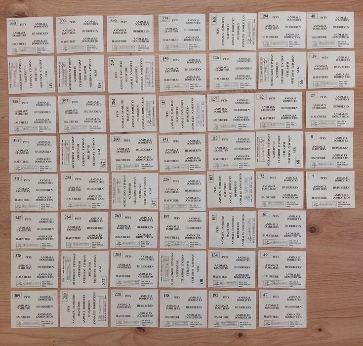 Лепенки с животни EDIZIONI PANINI, Made in Italy