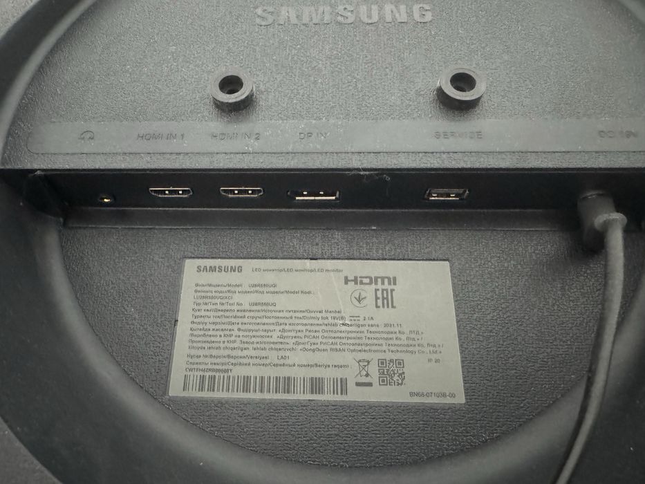 Монитор Samsung U28R550UQI 28” 4K / UHD IPS