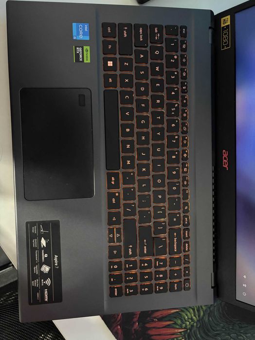 Laptop gaming ACER Aspire 7 Intel Core i5-12450H RTX 2050 4 GB