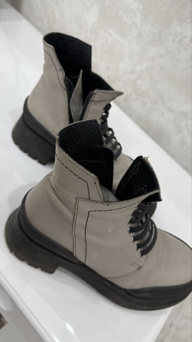 Подростковые кожаные ботинки 37 размер