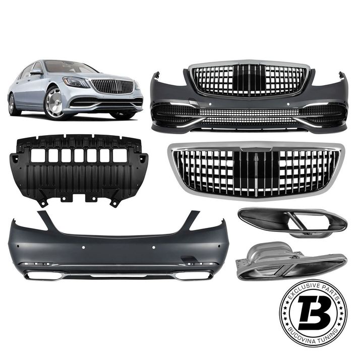 Pachet Exterior compatibil cu Mercedes S Class W222 M Design