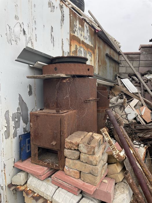 Банная печь, толкостенная сталь.