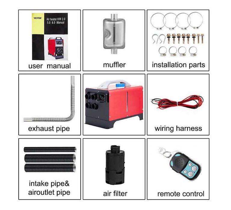 Преносима Дизелова  печка 8KW  12V/24V