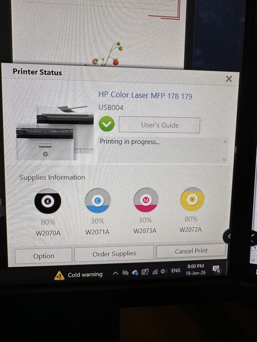 Imprimanta HP mfp178 laser color