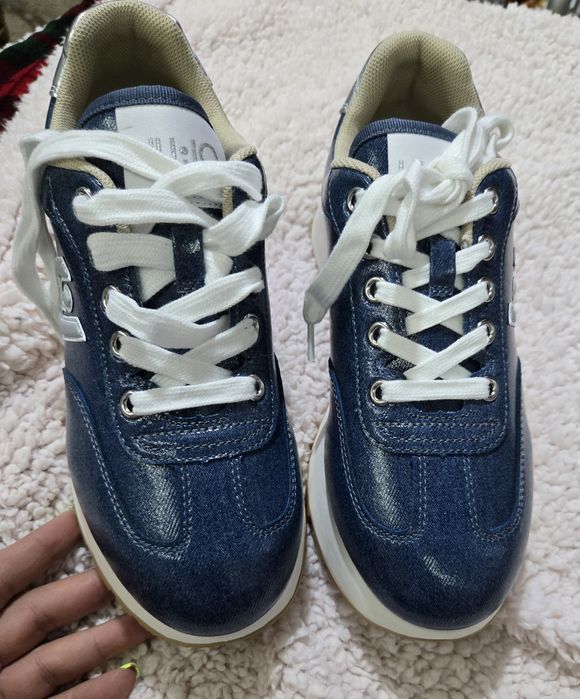 Liu jo amazing 32 denim оригинални дамски сникърси 38,5 номер нови