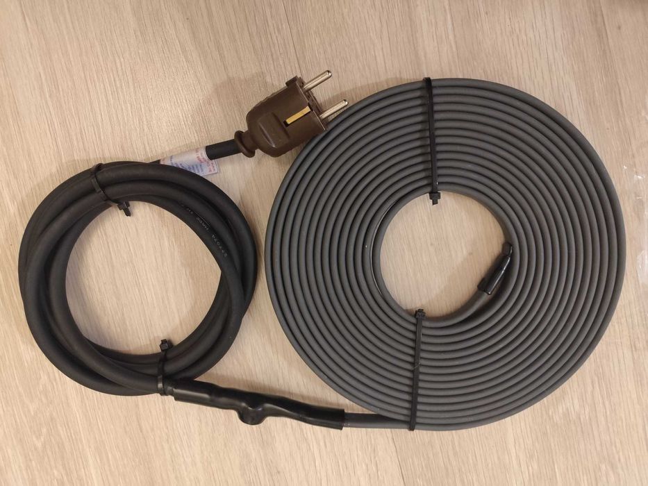 Cablu anti inghet cu stecher si  cablu alimentare cu termostat, Nou