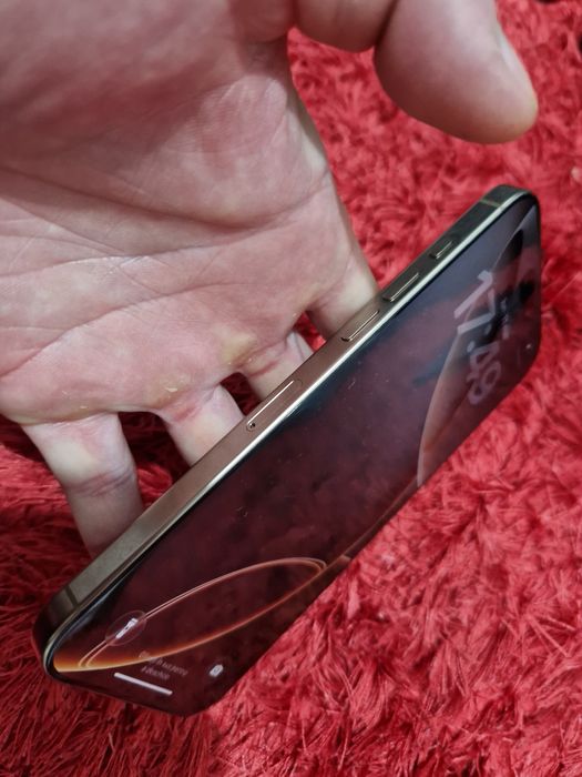 -Iphone 16Pro Max, ca Nou, 256Gb, 8Ram Desert Titanium ireprosabil Bat-97%-253 cicluri incarcare nici un semn de uzura doar telefonul poze reale