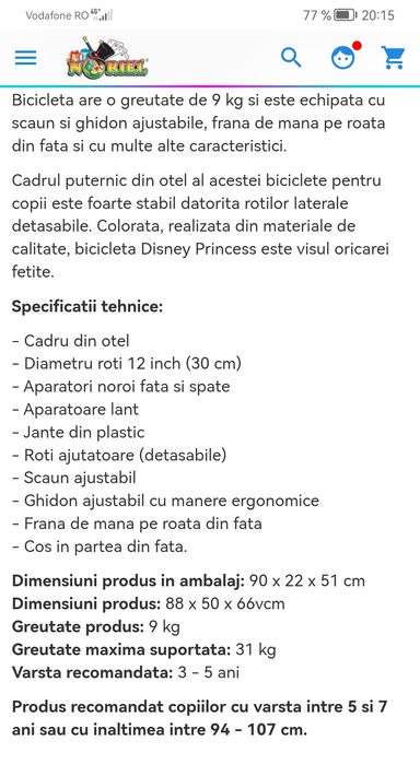 Bicicleta cu pedale