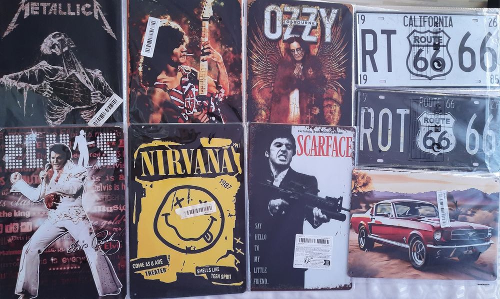 Метални ретро табели за декорация