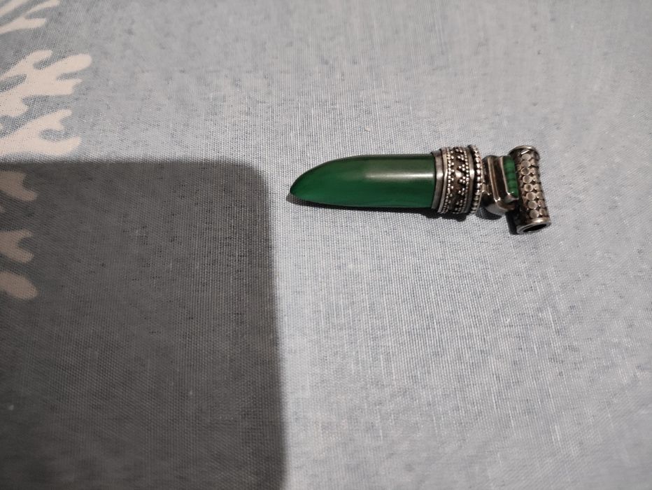 Кулон серебро с малахитом