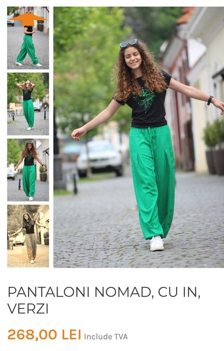 Pantaloni S Nomad albaștri sau verzi de la Joa