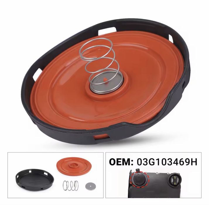 Membrana Capac Supapa PCV Tacheti Kit Reparatie Capac Chiuloasa Audi A4 B7 A6 C6 BLB BRE BNA BRT 2.0 TDI Diesel 03G103469H 03G103469B 03G103475F
