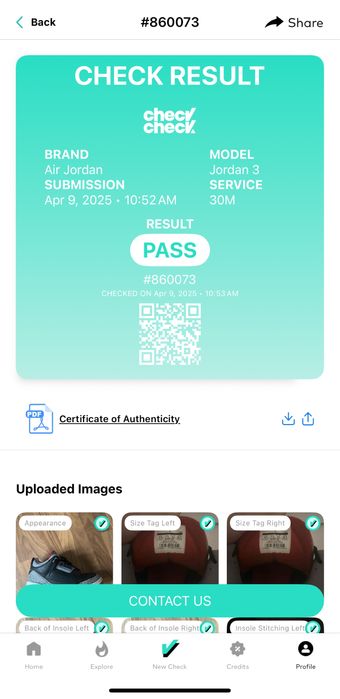 Jordan 3 Black Cement CADOU Crease Shields