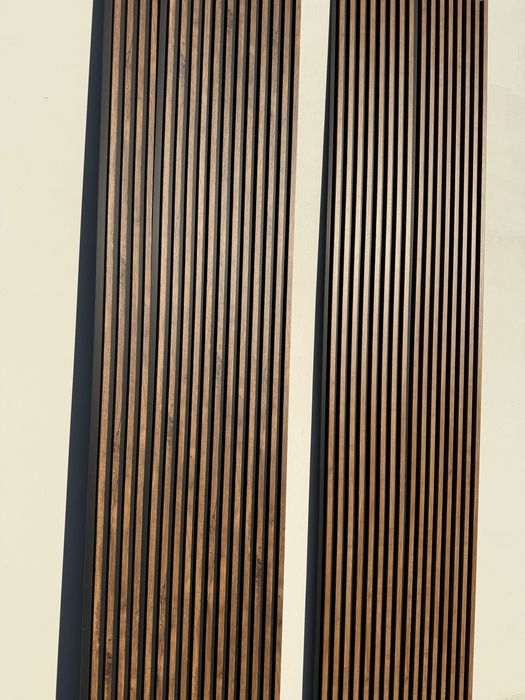 Riflaje decorative interior exterior wpc riflaj panou fundal negru imitatie lemn riflaj compozit