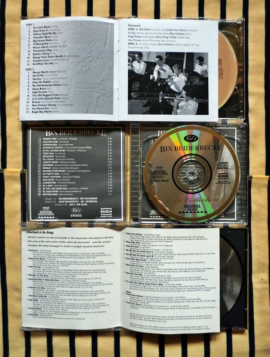 CDs - Bob Wallis, Bix Beiderbecke, Benny Goodman -Jazz