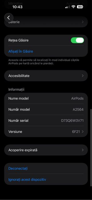 Vând căști Apple AirPods (3rd generation)