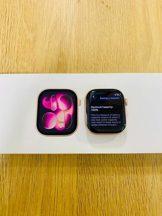 НОВ !!! Apple Watch S11, 42mm GPS + CELL, Rose Gold, SB S/M, 100% BH