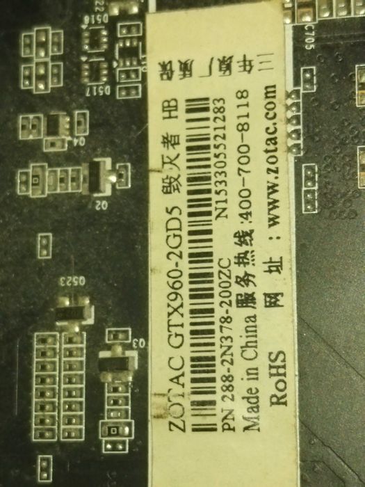 Видеокарта geforce gtx 960 2gb б/у.