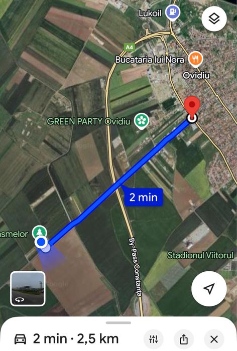 Teren 2000 mp, alee 12m latime