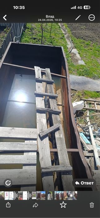 Бак для воды железный