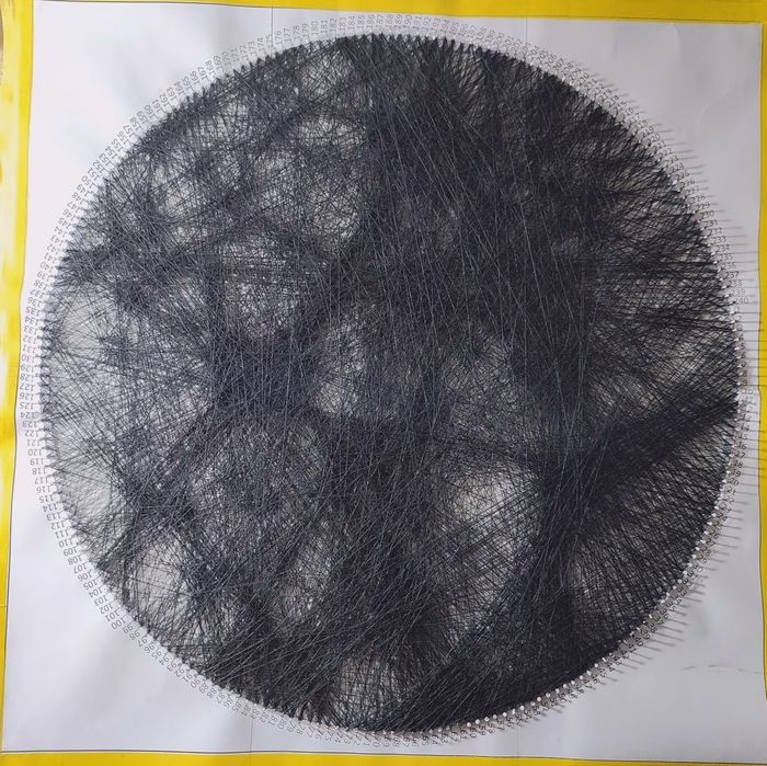 String art рисунок из ниток