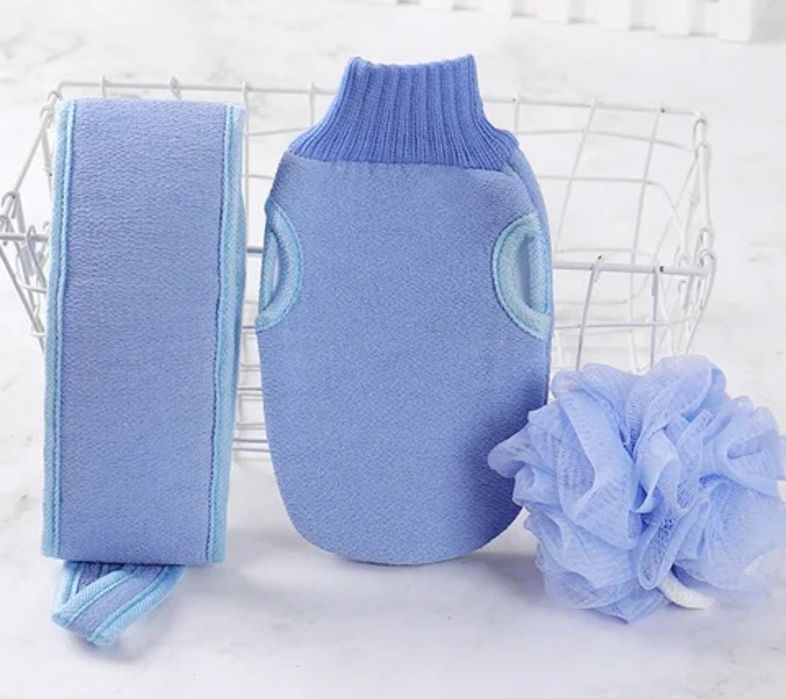 Набор мочалок для бани и душа.