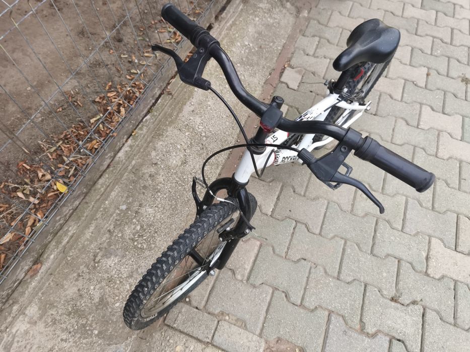 Bicicleta MTB copii 20" Decathlon Rockrider alba, fete/baieti