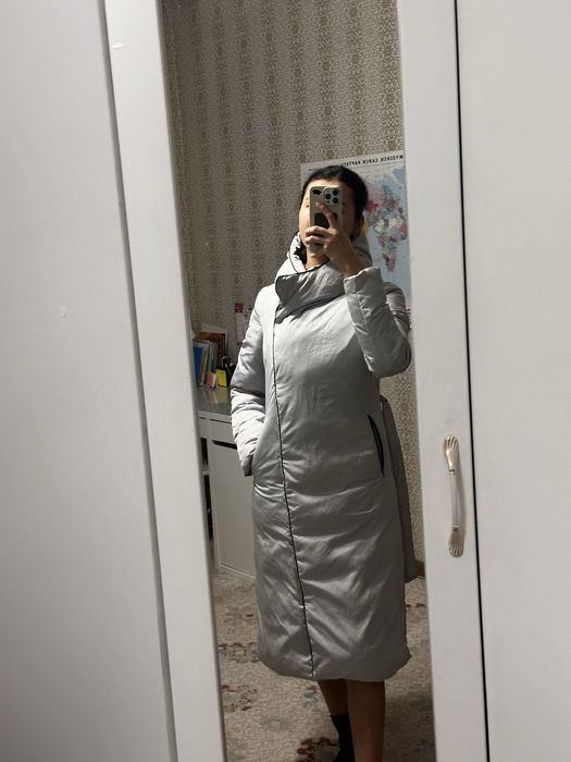 Удлиненная зимняя куртка