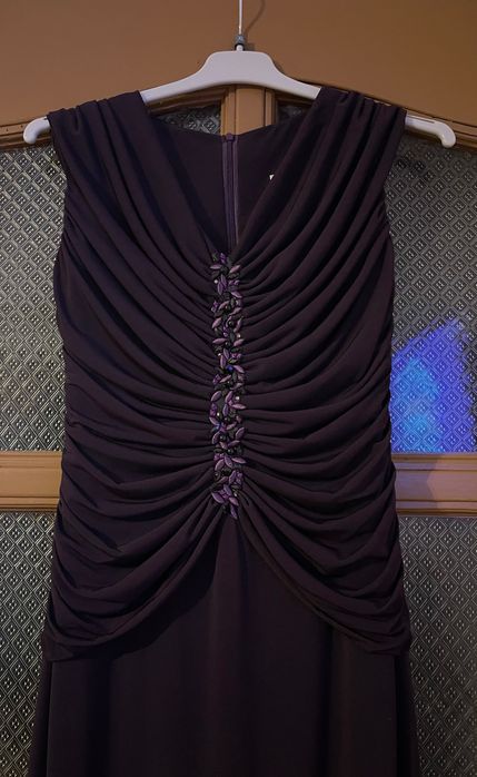 Rochie vișiniu închis elegantă