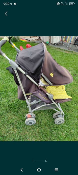 Бебешка количка Maclaren Techno XLR, чувалче, дъждобран