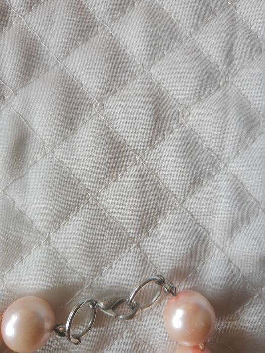 Колие  дамско от розови перли,уникално