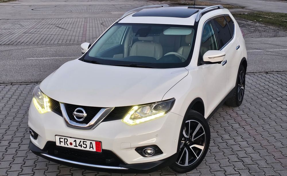 Nissan X-Trail TEKNA Full 7 Locuri Piele Crem Keyless Camere 360 Rate Credit