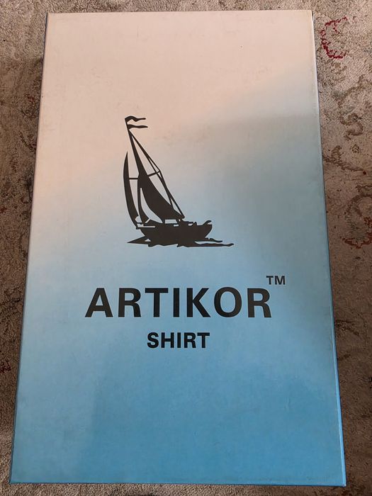 Рубашка мужская персиковая 41