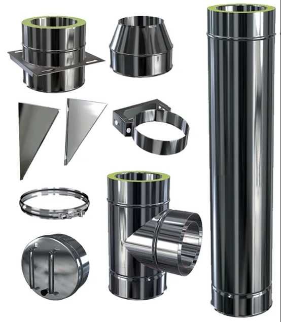 Дымоход для печи, котла, сэндвич-дымоход