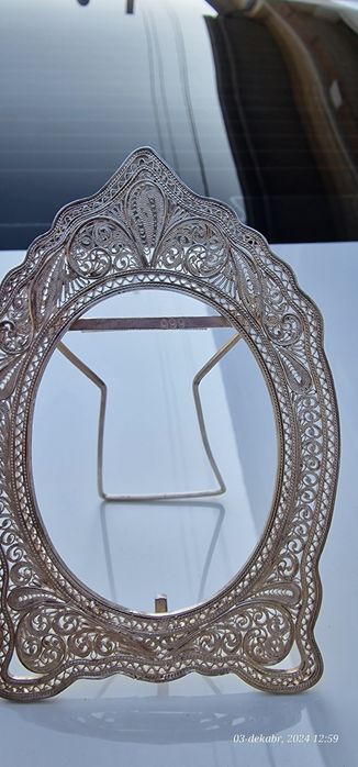 Подставка для фотографий. Серебро,100% ручной работы, в идеальном сост