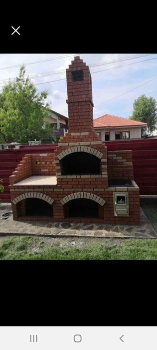 Grătare rustice din cărămidă