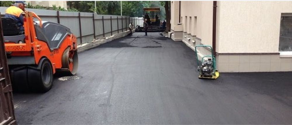 Асфальтирование и нанесение дорожной разметки