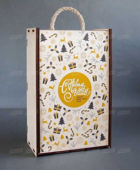 Деревянные подарочные коробки на заказ