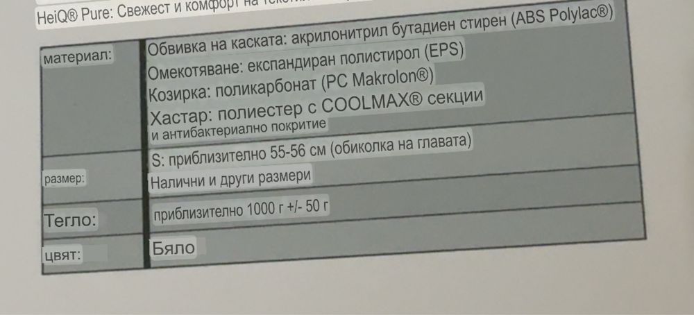 Каска за мотор.