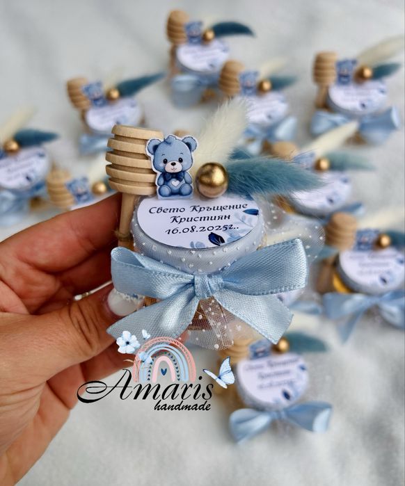 Бурканчета с мед- подаръци за гости