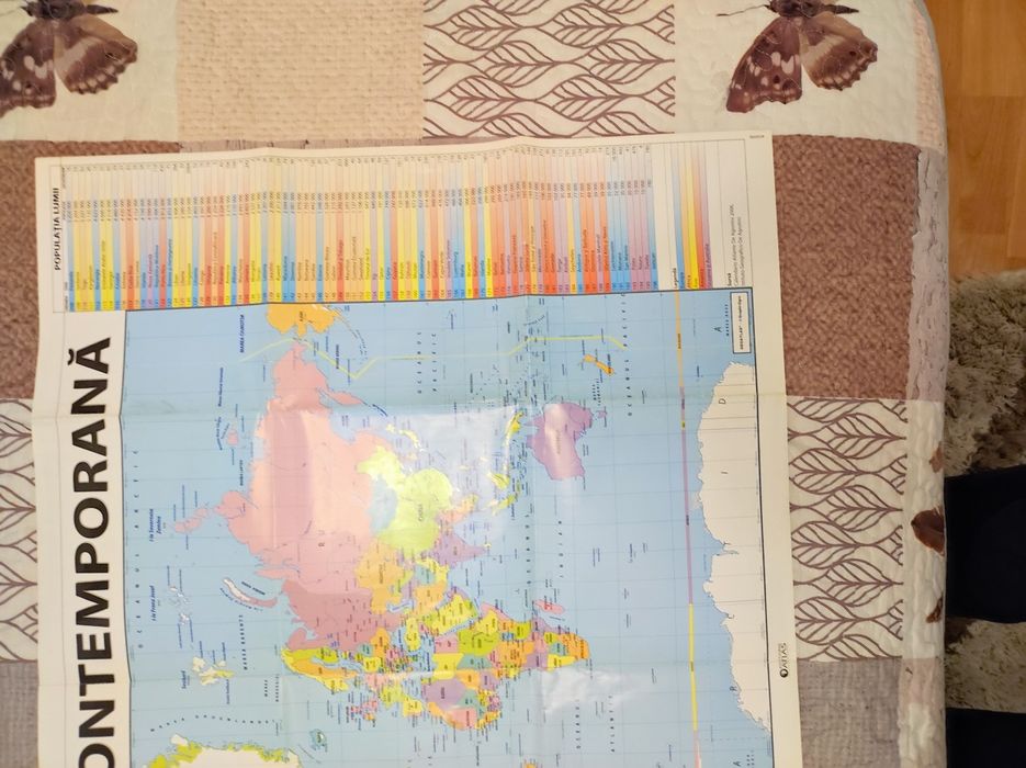 Hartă Lumea Contemporană