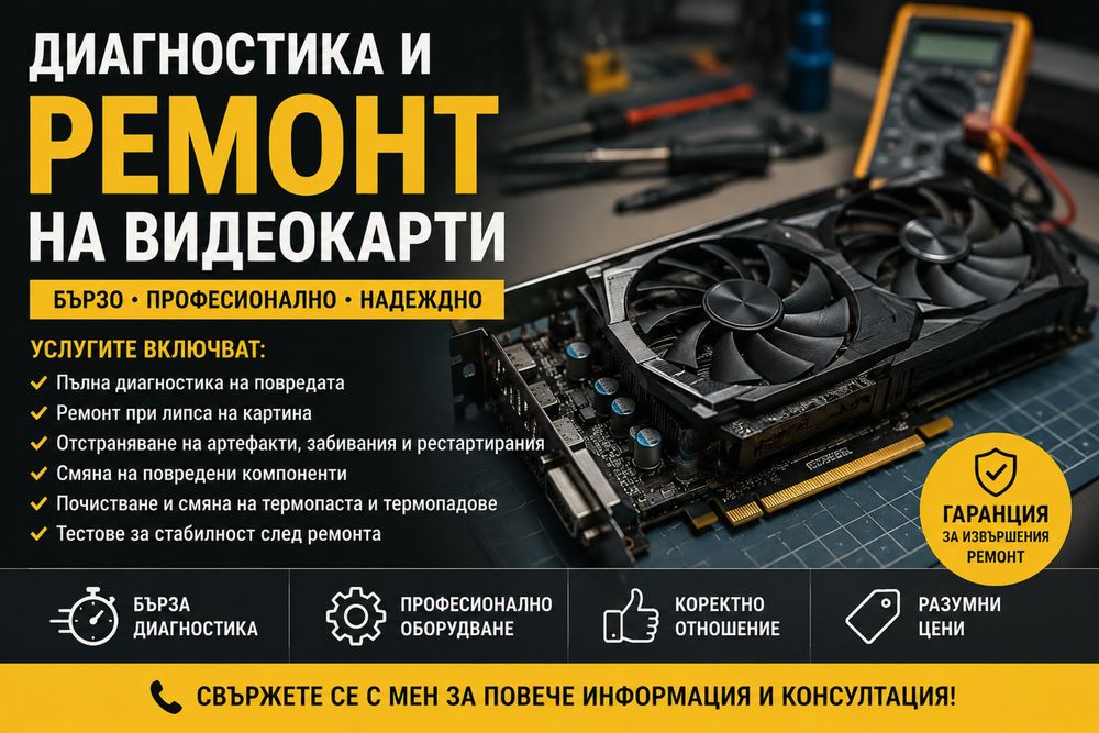 Диагностика и ремонт на видеокарти