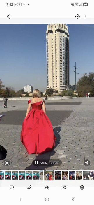 Платье красное 48 размера на той!