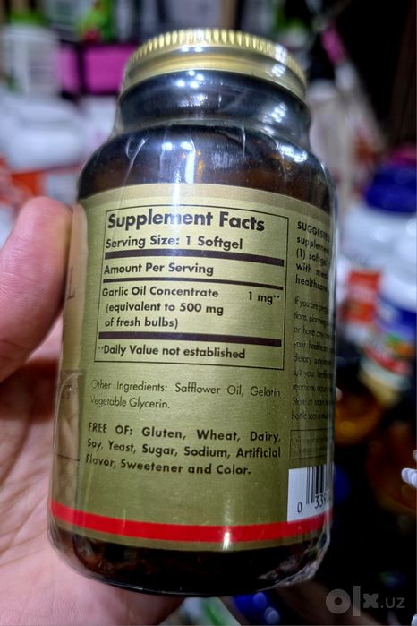 ДОСТАВКИ HET Solgar масло чеснока Garlic oil 250шт Made USA