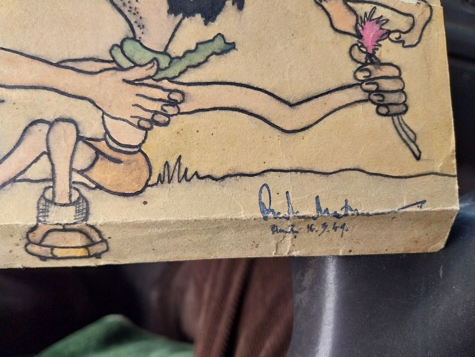 Caricatura cu semnătura.