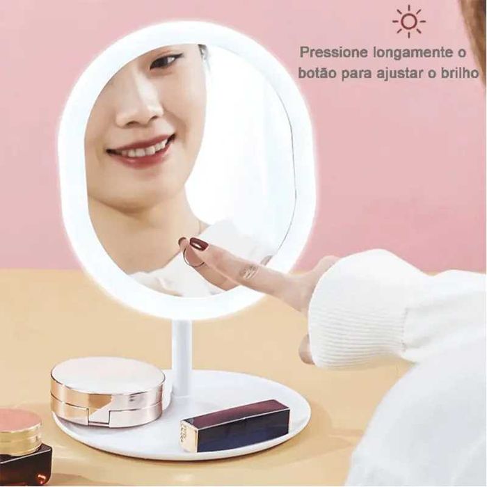 Настолно огледало с LED осветление