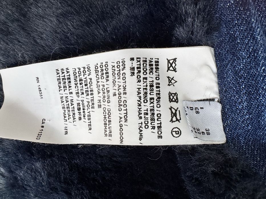 Pelerina din denim rigid PINKO