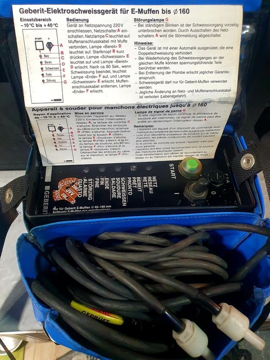 Vand aparat electrofuziune GEBERIT