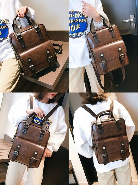 женский классический рюкзак сумка удобная кажанная, размер 26-33 см
ор