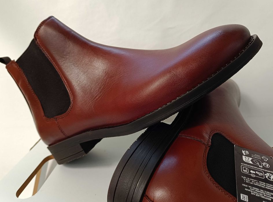 Ghete chelsea 44 premium Jack & Jones NOI piele naturala moale